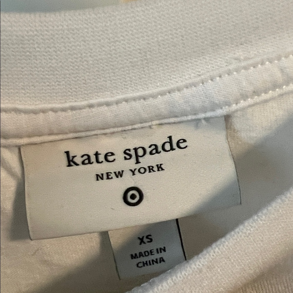 Kate Spade White Graphic Tee - Picture 3 of 5